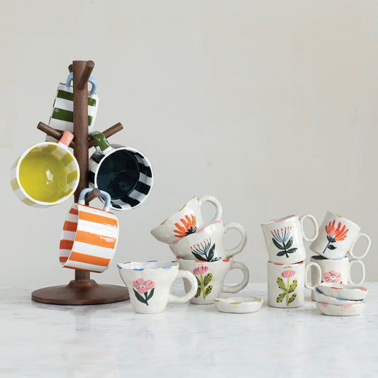 5 oz. Hand-Painted Stoneware Child Size Mug