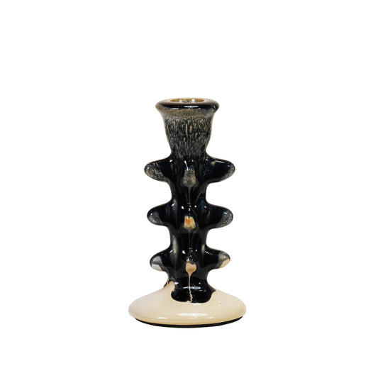 Terra-cotta Formed Taper Holder (Each Will Vary)