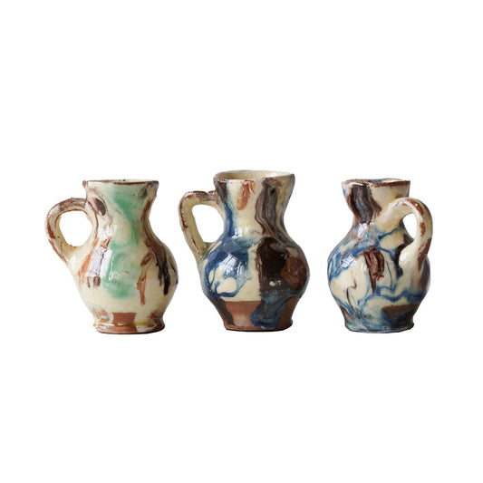 Ceramic Jar, Mini, Mix Colors