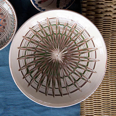 Horezu Bowl, Swirl Feather
