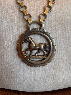 Horse Saddle Charm Necklace