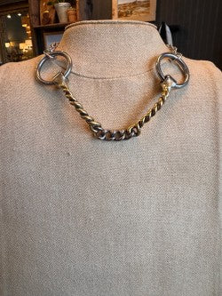 Silver & Gold Necklace w/ Loops