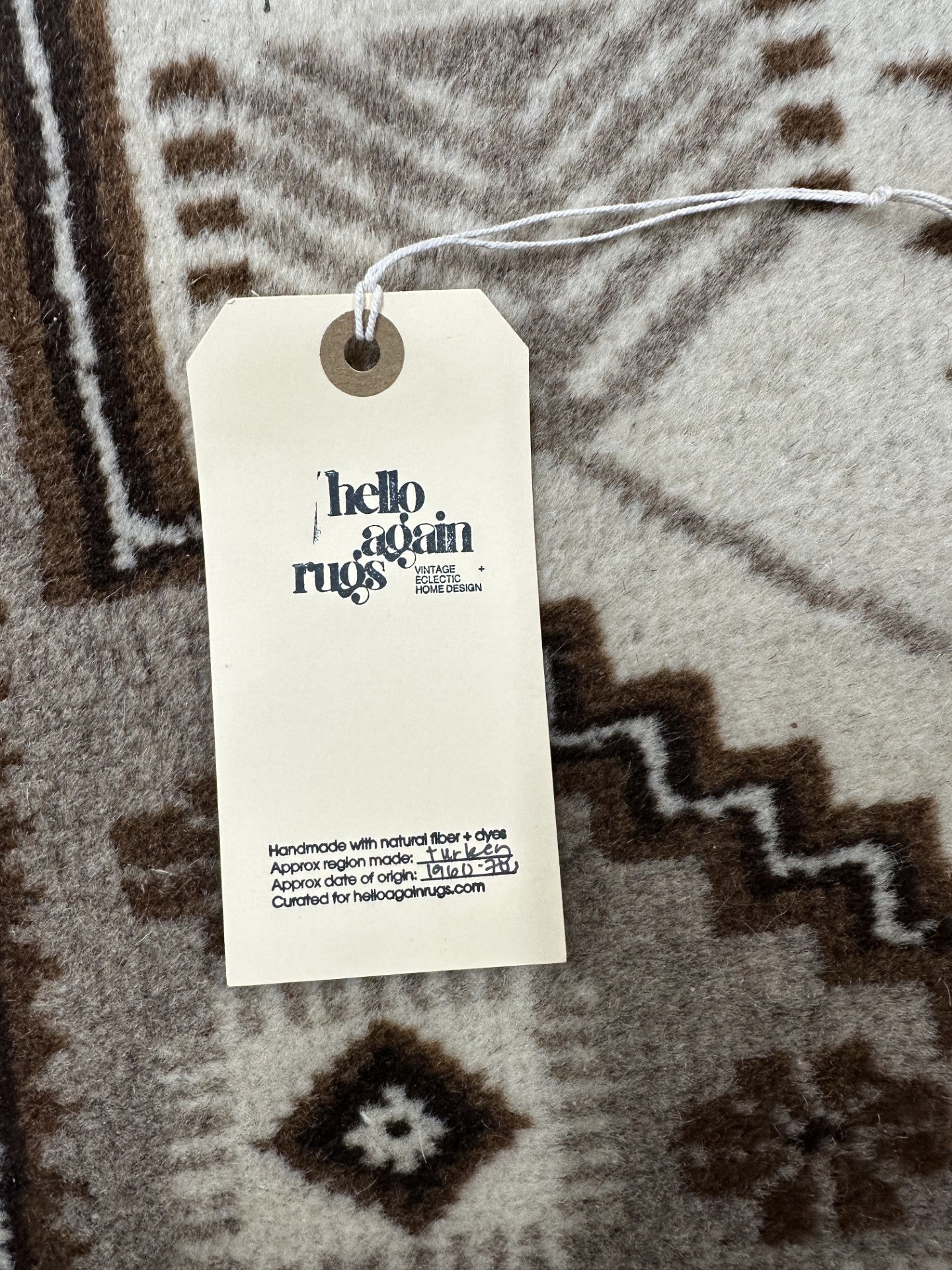 Vintage Turkish Rug- 2.3 x 3.9