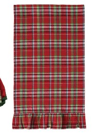 Woven Cotton Waffle Weave Tea Towels with Ruffle