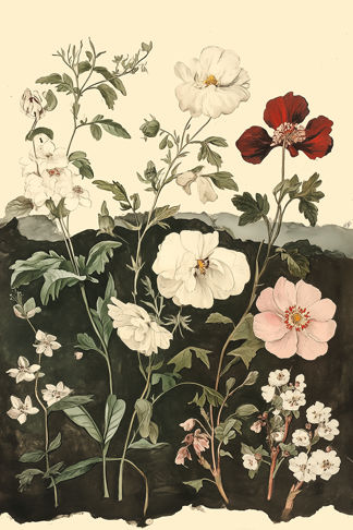 Flowers Growing Print