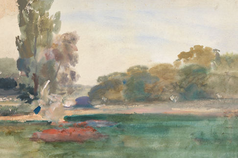City Park Watercolor Print