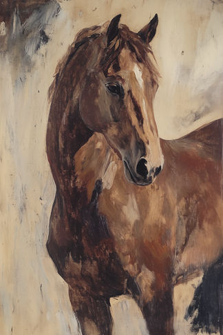 Painterly Horse Print