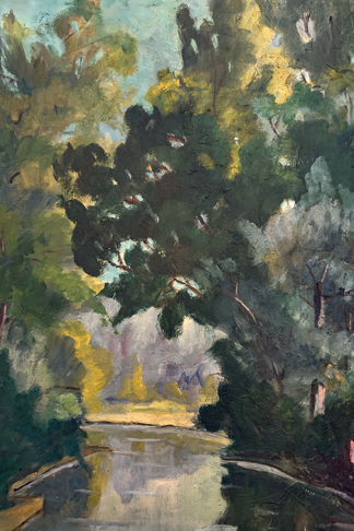 Tree Lined River print