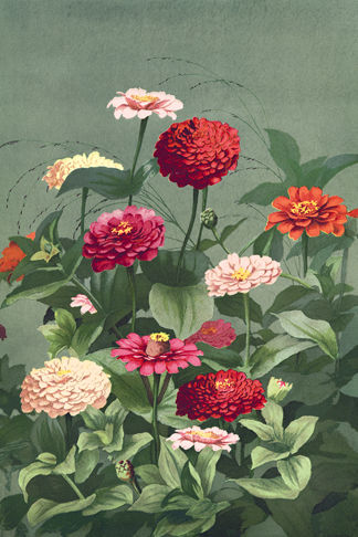 Carnation Garden Painting