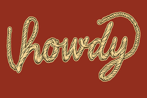 Howdy Sign Print