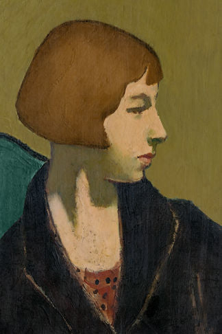 Profile Portrait with Black Jacket Print
