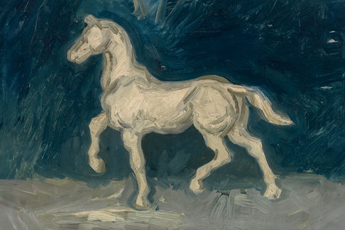 Proud Blue Horse