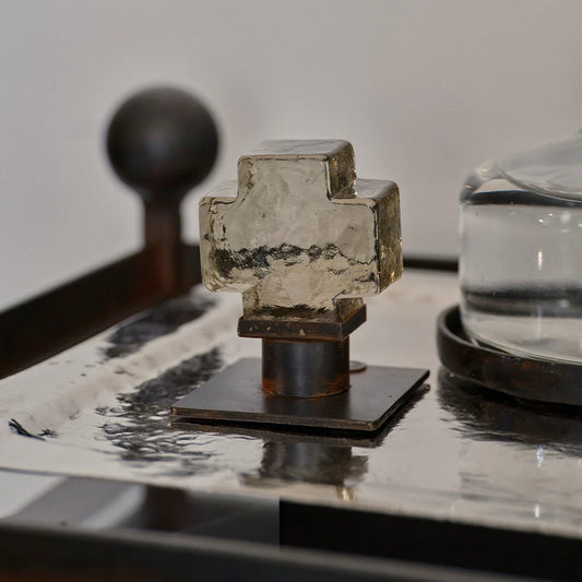 Cruz Clara Blessing on Iron Stand