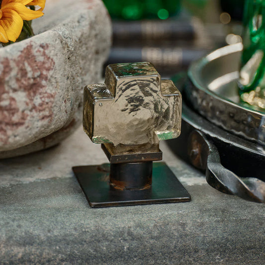 Cruz Clara Blessing on Iron Stand