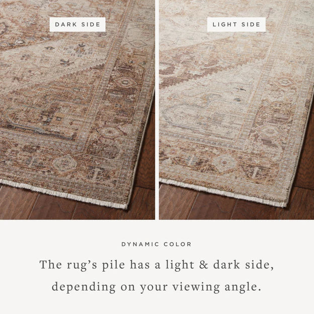 Lyra Collection - Natural/Mocha - 4'x5'-7"