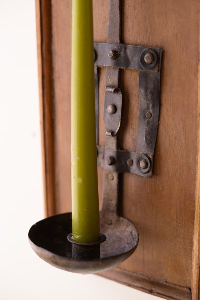Wooden Wall Sconce