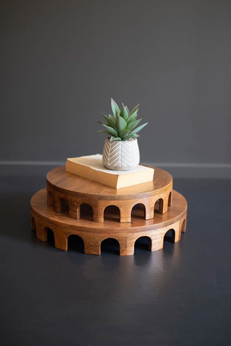 Round Wooden Risers