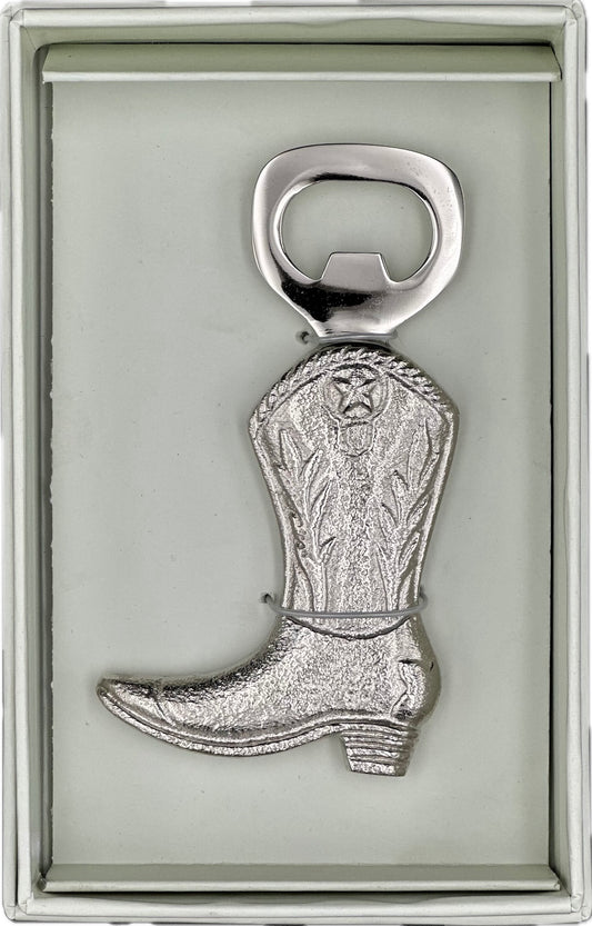 Silver Boot Bottle Opener
