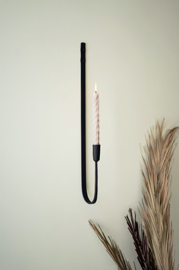 Forged Iron Single Taper Wall Sconce
