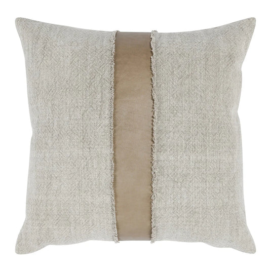 VC Steam Pillow - Taupe/Natural/ 26"x26"