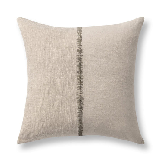 SR Nisha Pillow - Natural/Dry Sage/ 22"x22"