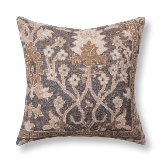 JL Chalet Pillow - Dark Clove Brown/ 22"x22"