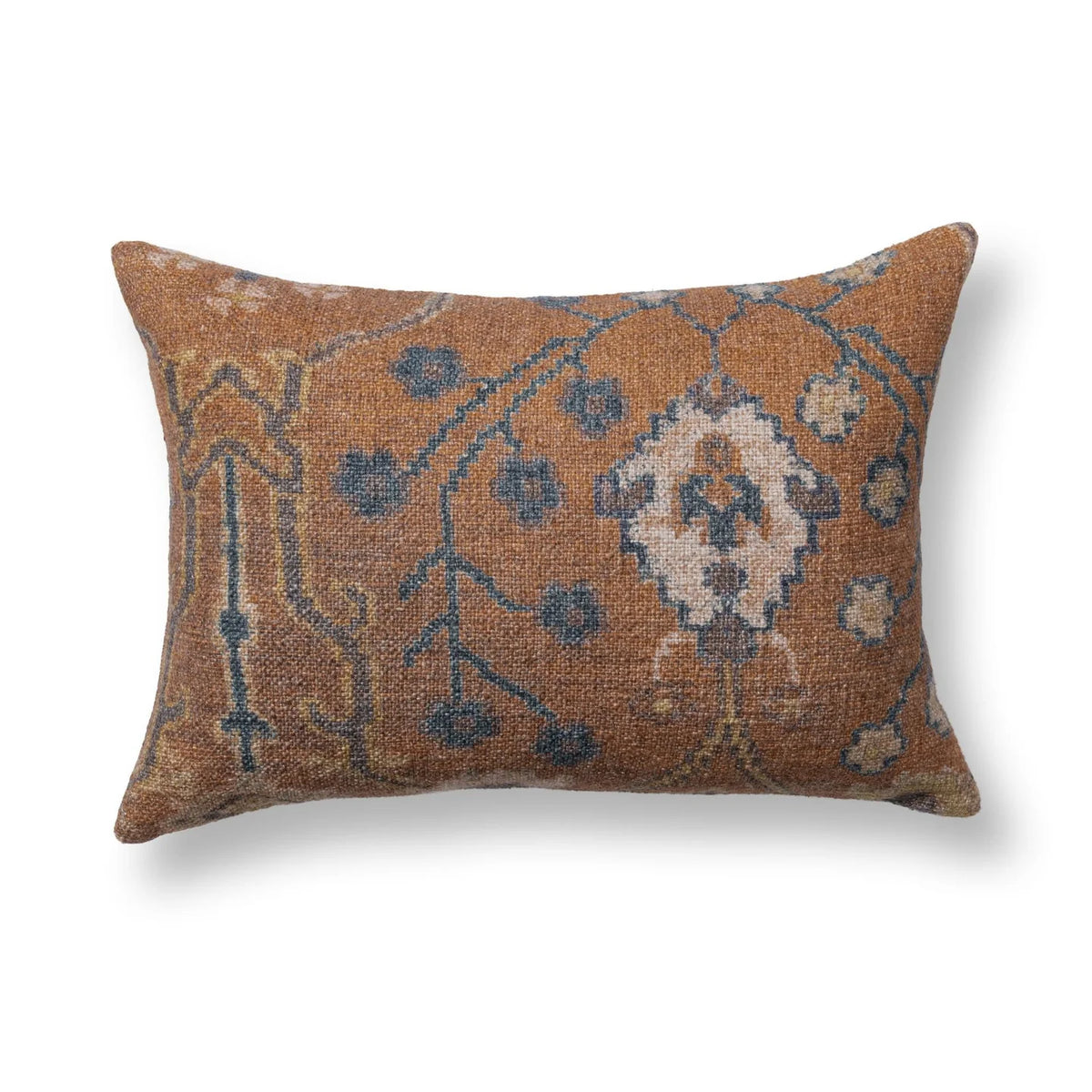 JL Bungalow Pillow - Amber Brown/ 14"x20"