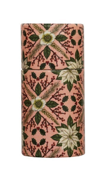 Safety Matches in Tube Matchbox with Seasonal Botanical Pattern