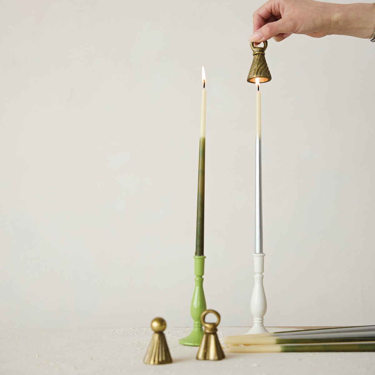 Cast Aluminum Bell Shaped Candle Snuffer