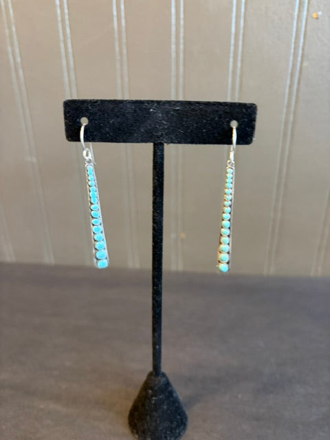 Silver turquois earings