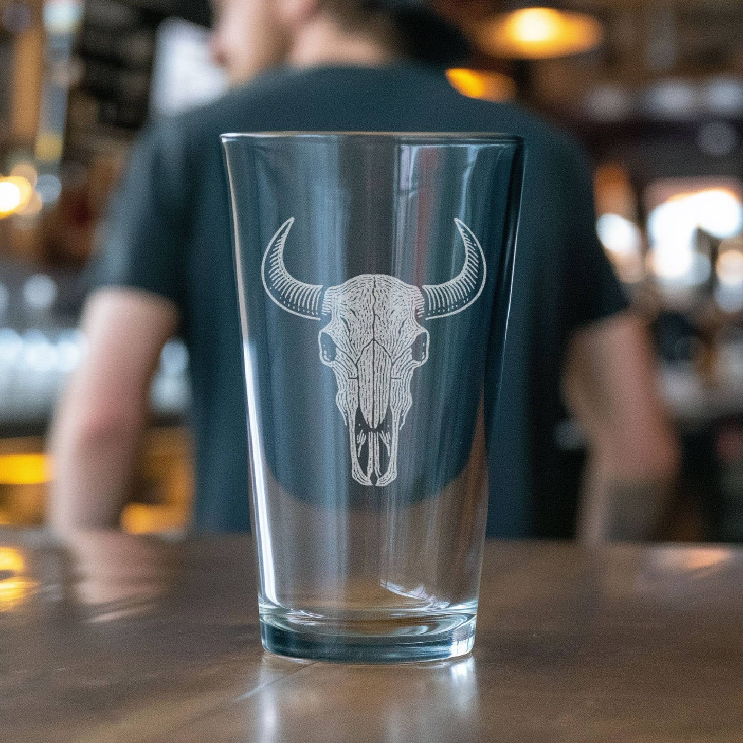 Cattle Skull Scene Glasses