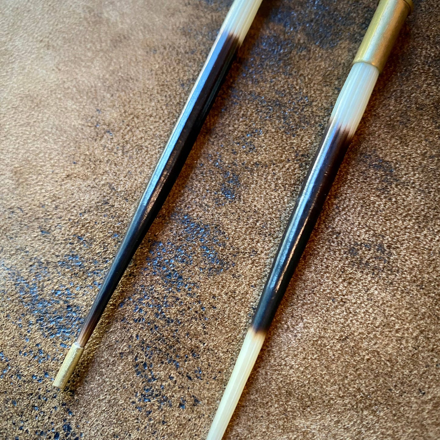 Porcupine Quill in Bullet Earrings, Shell Casings, Quills