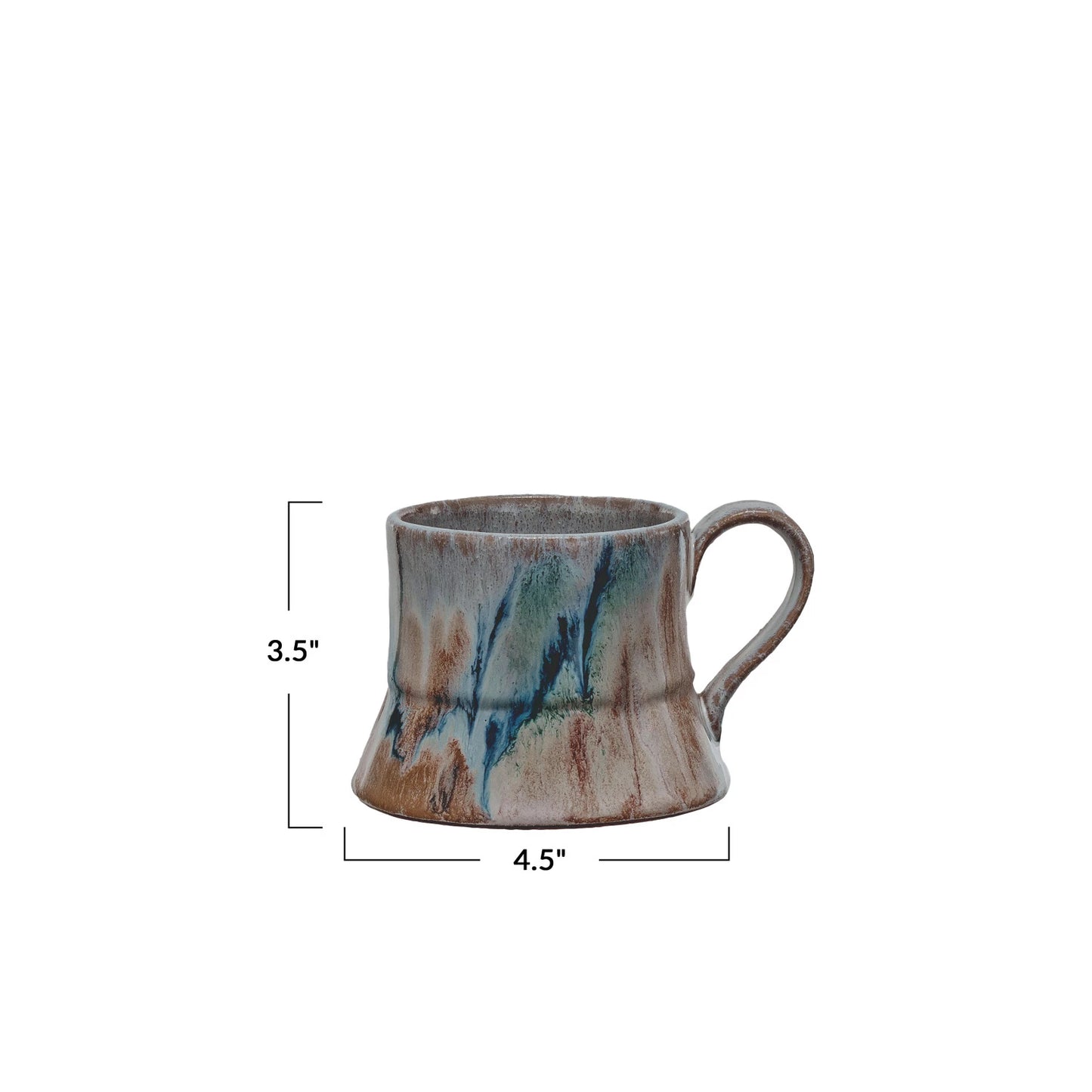 Stoneware Mug, Reactive Glaze
