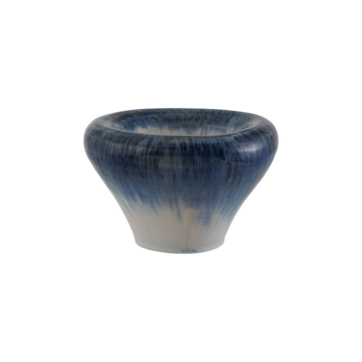 Stoneware Bowl, Reactive Glaze, Blue & White (Each One Will Vary)