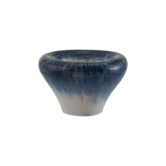Stoneware Bowl, Reactive Glaze, Blue & White (Each One Will Vary)