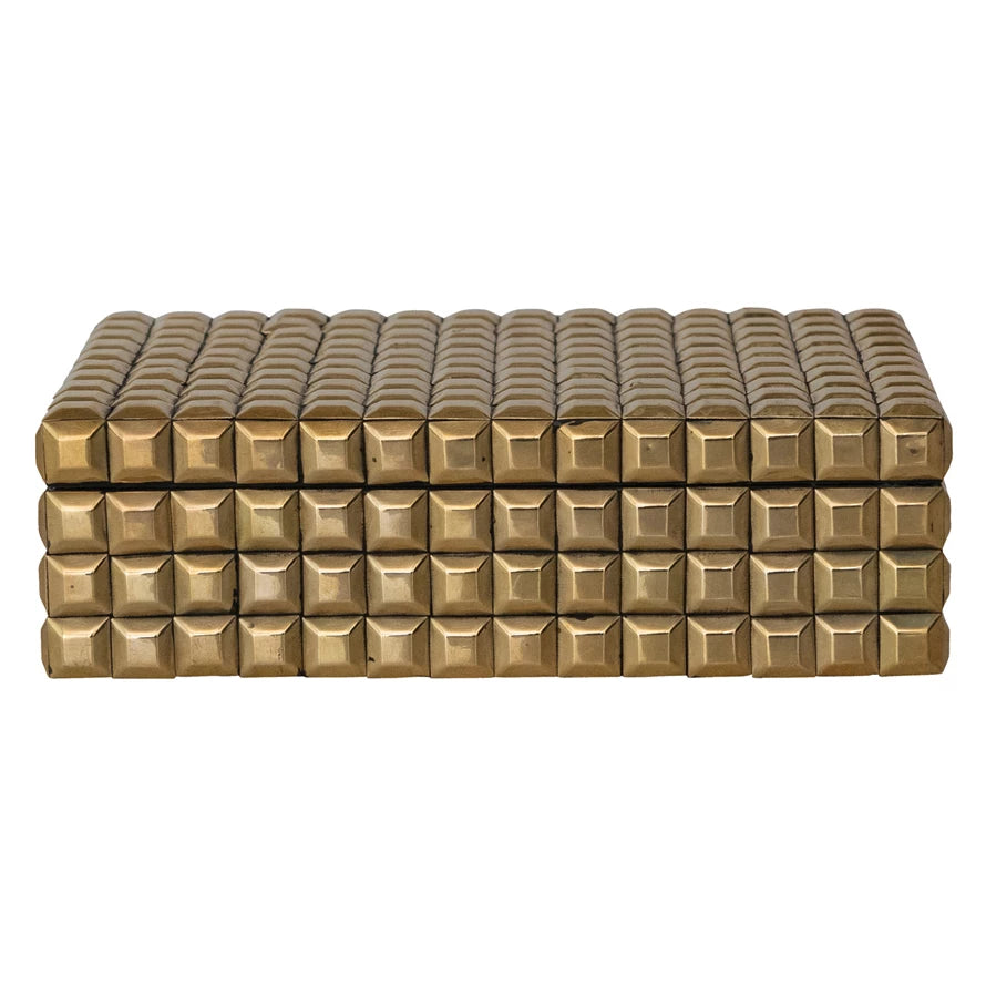 Brass Studded Box- Large