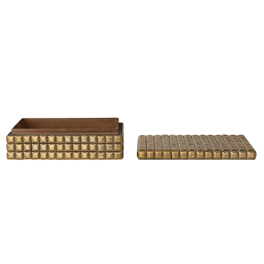 Brass Studded Box- Large