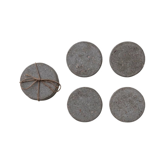 Concrete Coasters, Natural, Sold Separately