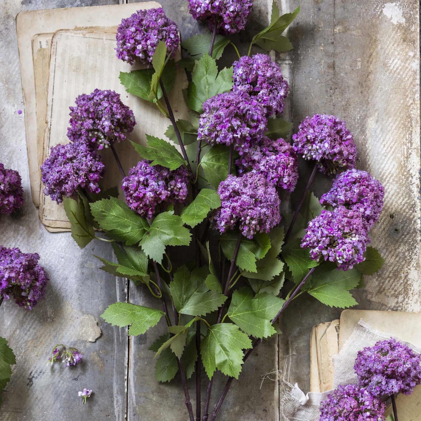 ARTIFICIAL GUELDER ROSE, MAUVE
