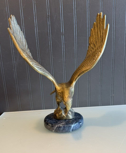Brass Eagle on Stone Base