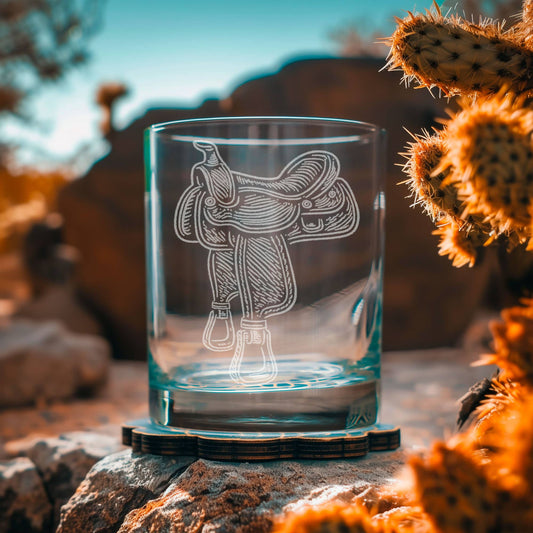 Horse Saddle Drinking Glasses