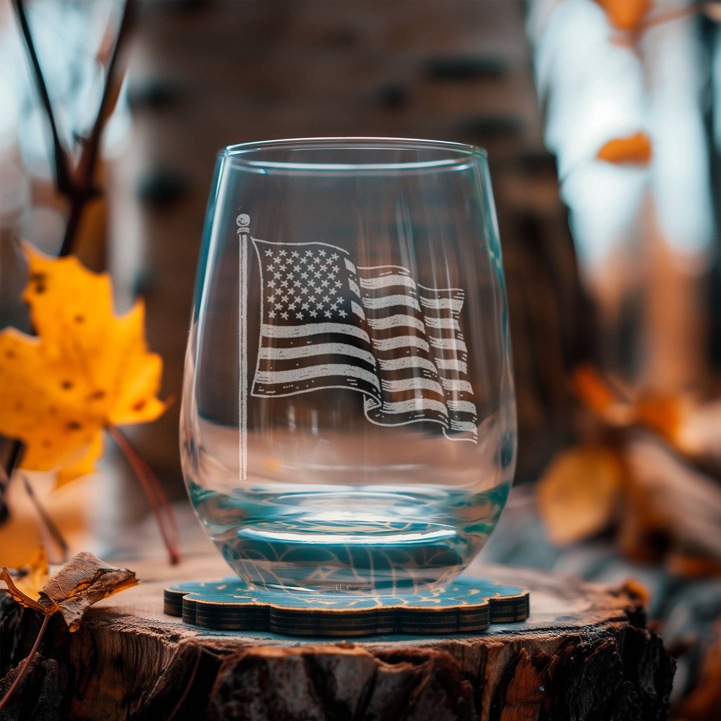 American Flag Glasses