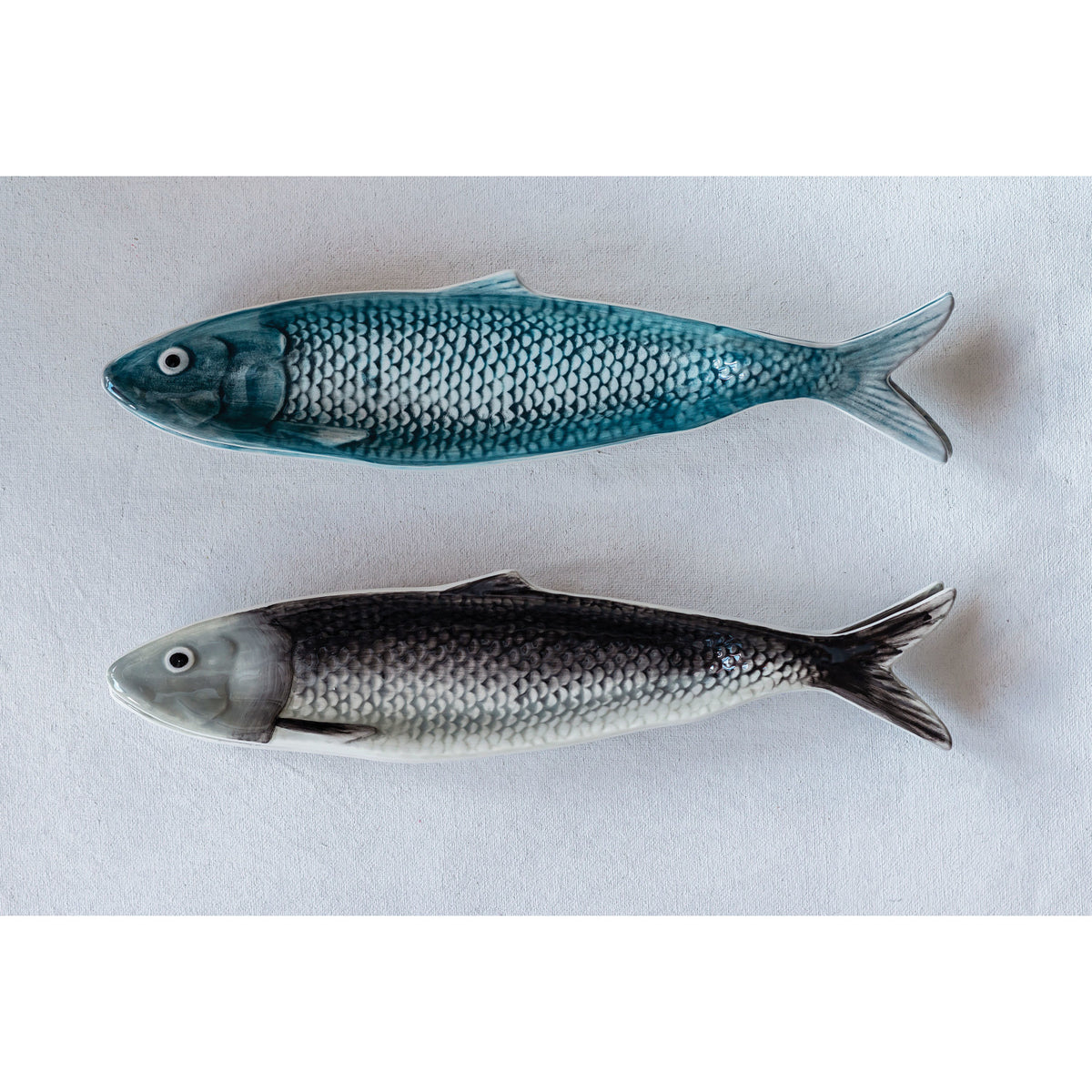 Hand-Painted Sardine Plate