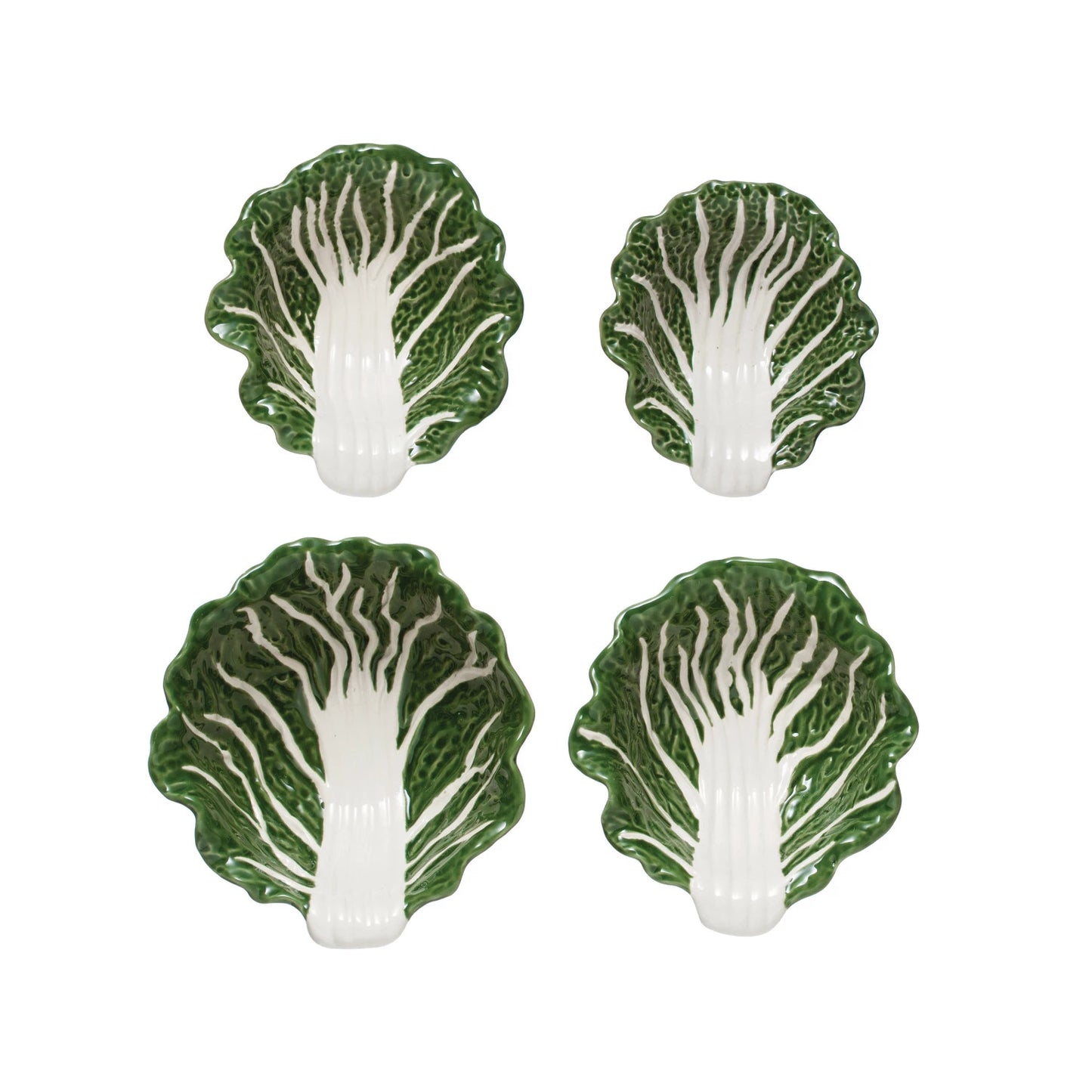 Hand-Painted Stoneware Cabbage Bowls, Sold Separately.