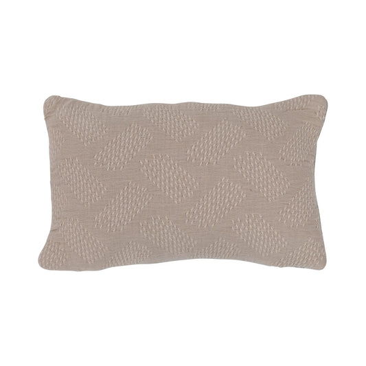 14" x 9" Woven Cotton Jacquard Lumbar Pillow