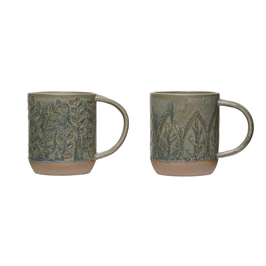 Green Stonware Mug - 16oz