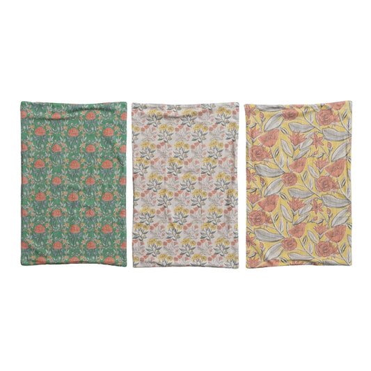 Cotton Printed Tea Towels & Terry Back, 3 Styles