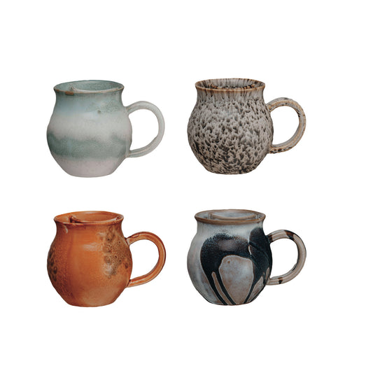 Stoneware Mug w/ Tea Bag Holder