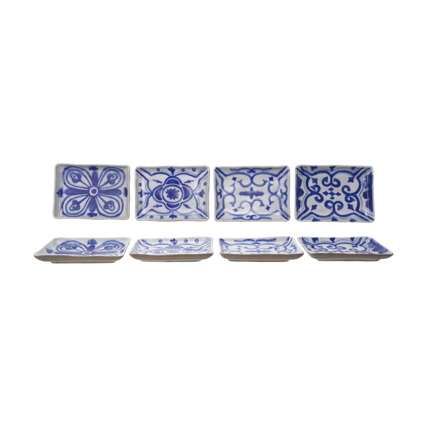 Stoneware Plate with Pattern