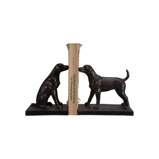 Resin Dog Bookend